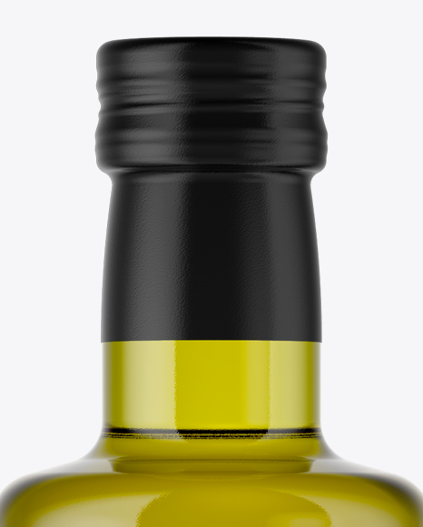 750ml Clear Glass Olive Oil Bottle Mockup