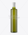 750ml Green Glass Olive Oil Bottle Mockup