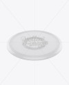 Plastic Frisbee Mockup (High-Angle Shot)