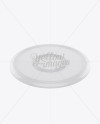 Plastic Frisbee Mockup (High-Angle Shot)