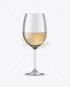 White Wine Glass Mockup