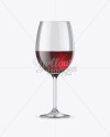 Red Wine Glass Mockup