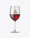 Red Wine Glass Mockup