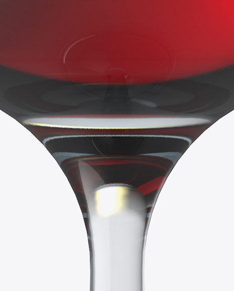 Red Wine Glass Mockup