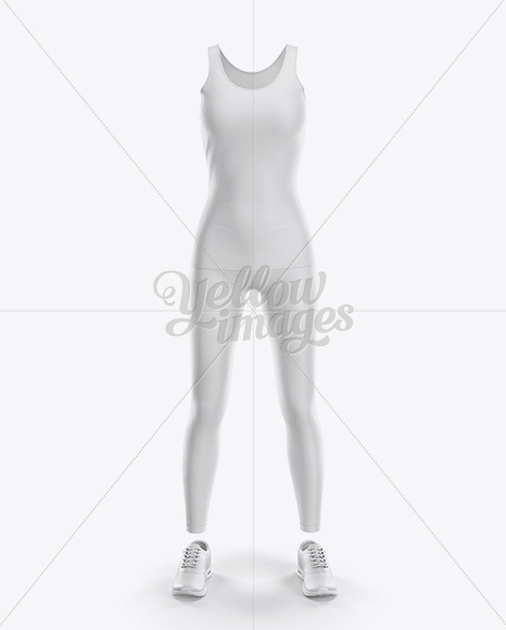 Women&#039;s Fitness Kit Mockup - Front View