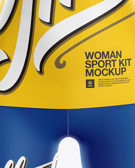 Women&#039;s Fitness Kit Mockup - Front View