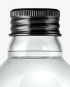 Clear Glass Water Bottle Mockup