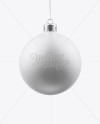 Matte Christmas Ball Mockup - Front View