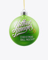 Matte Christmas Ball Mockup - Front View