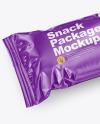 Glossy Snack Package Mockup