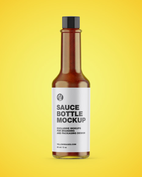 BBQ Sauce Bottle Mockup