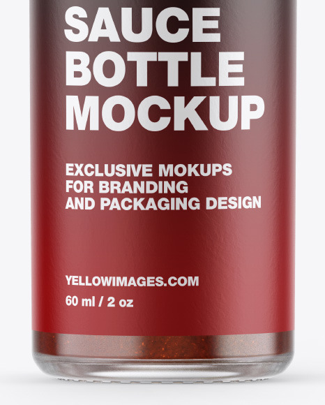 BBQ Sauce Bottle Mockup