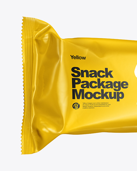 Glossy Snack Bar Mockup