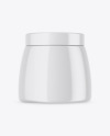 Glossy Cosmetic Jar Mockup