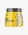 Glossy Cosmetic Jar Mockup