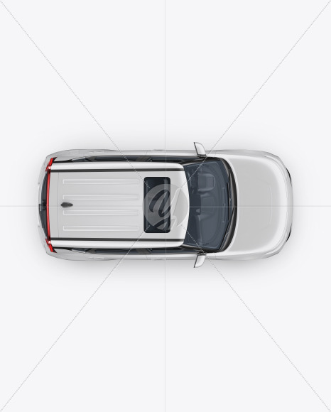 Compact Car Mockup - Top View