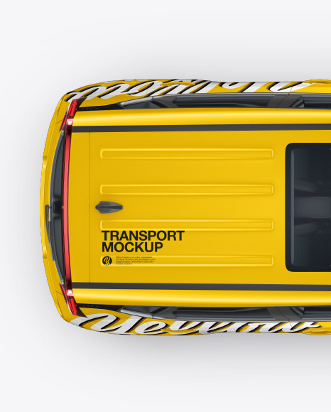 Compact Car Mockup - Top View