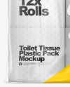 Toilet Paper 12 Pack Mockup - Front view