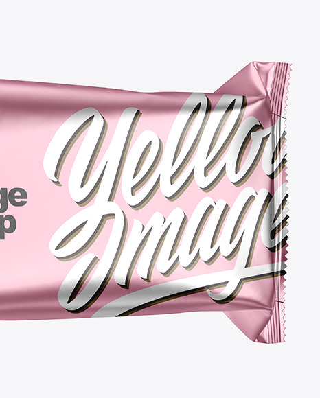 Matte Metallic Snack Bar Mockup