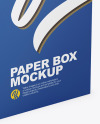 Matte Paper Box Mockup - Half Side View