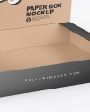 Opened Paper Box Mockup