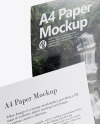 Two A4 Papers Mockup