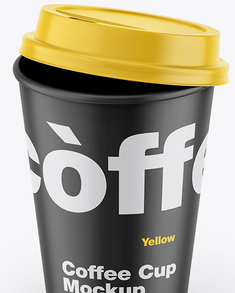 Matte Coffee Cup Mockup