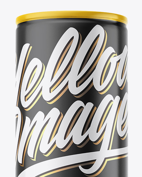 Glossy Drink Can Mockup