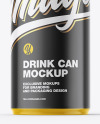 Glossy Drink Can Mockup