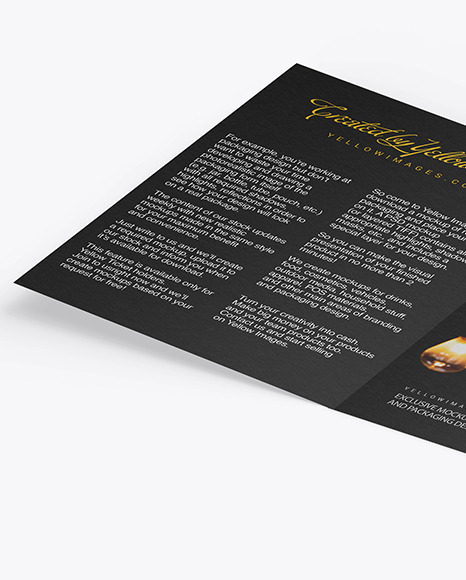 Textured Brochure Mockup