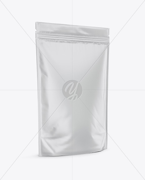 Matte Stand-Up Pouch Mockup - Halfside View