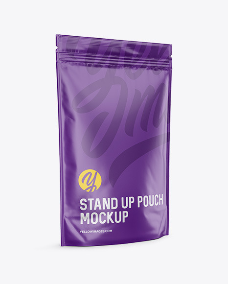 Matte Stand-Up Pouch Mockup - Halfside View - Chopsticks+in+Matte+Pack+Mockup+-+Halfside+View+|+Exclusive+Mockups