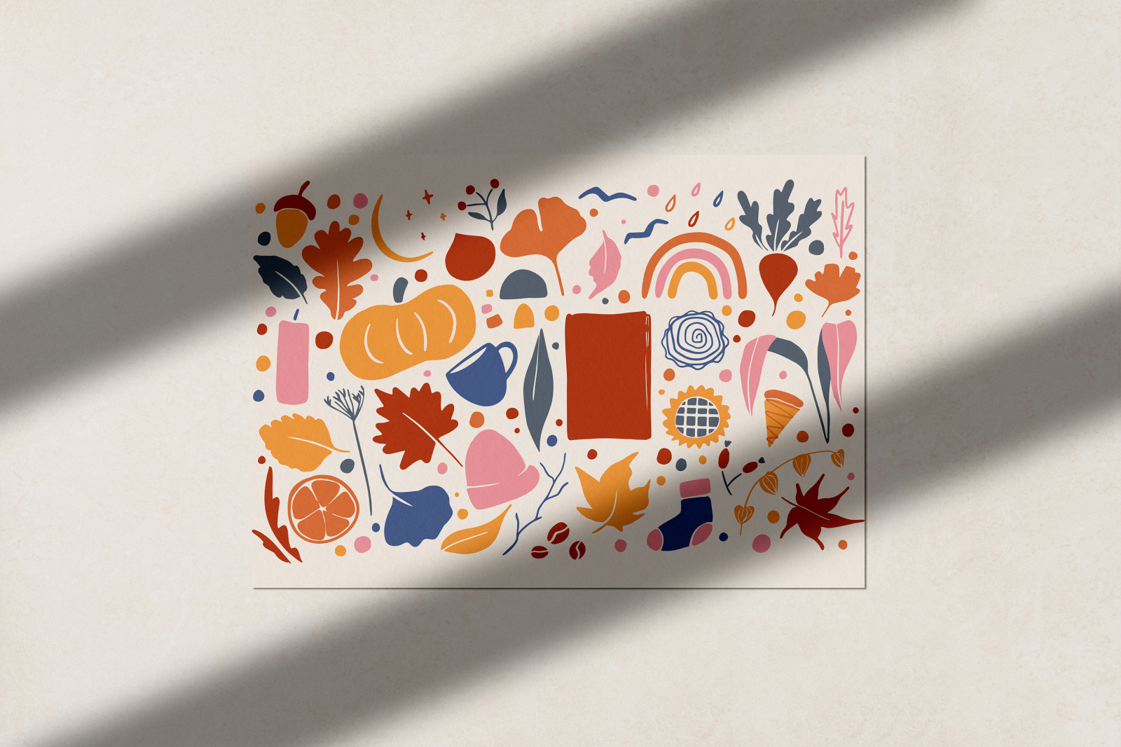 Abstract Autumn Illustrations