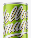 Glossy Metallic Drink Can Mockup