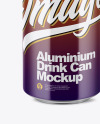 500ml Glossy Aluminium Drink Can Mockup