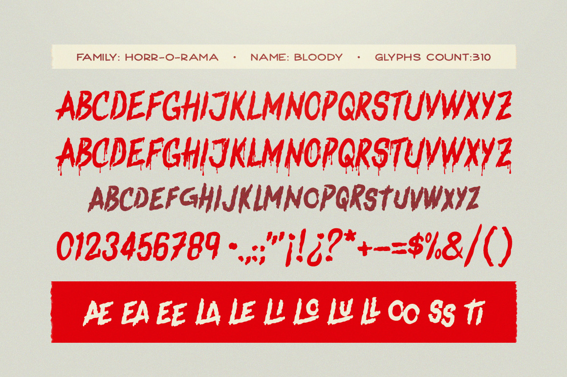 Bloody Scary Font Bloody Scary Font