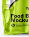 Metallic Food Bag Mockup