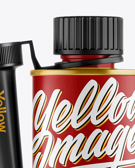 Matte Bottle w/ Spout Cap Mockup