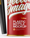 Matte Bottle w/ Spout Cap Mockup