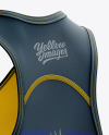 Women’s Triathlon Top mockup (Back Half Side View)