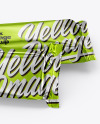 Two Metallic Snack Bars Mockup