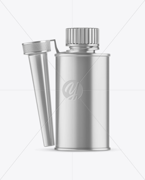 Metallic Bottle w/ Spout Cap Mockup