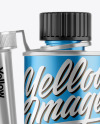 Metallic Bottle w/ Spout Cap Mockup