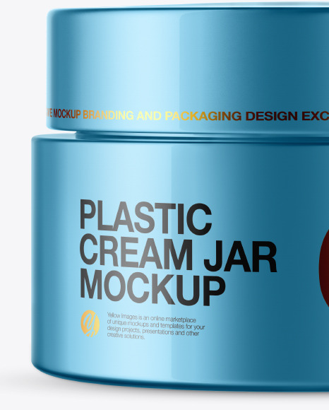 Metallic Cream Jar Mockup