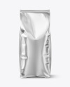 Matte Metallic Food Bag Mockup