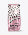 Matte Metallic Food Bag Mockup