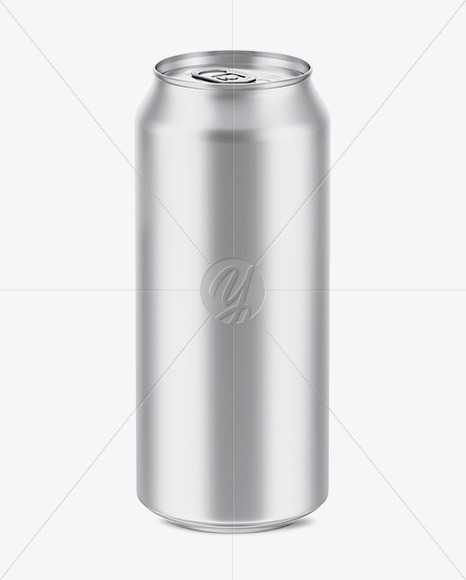 500ml Matte Aluminium Can Mockup