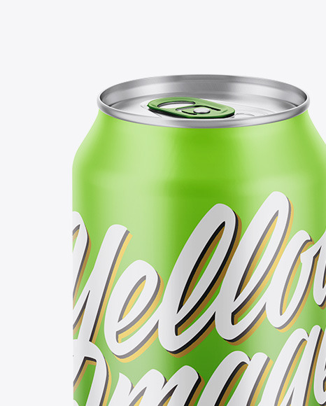 500ml Matte Aluminium Can Mockup