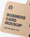 Kraft Business Cards Mockup