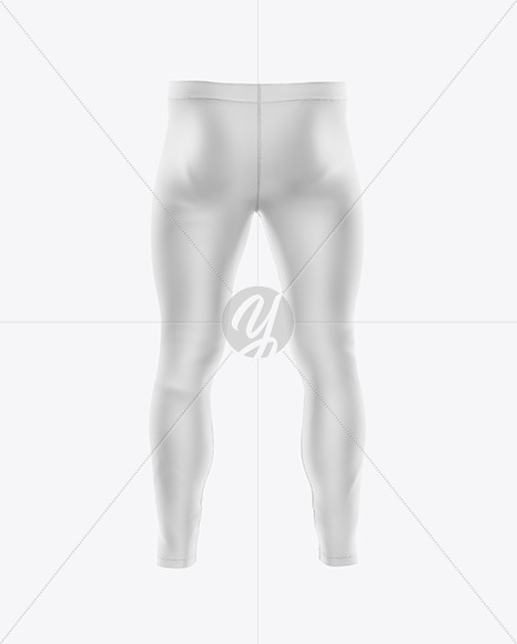 Men's Leggings Mockup - Back View